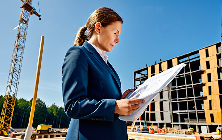 소규모 기업을 위한 퍼포먼스 마케팅 전략 - **

"A professional female architect in a fully clothed, modest business attire (pantsuit), reviewin...