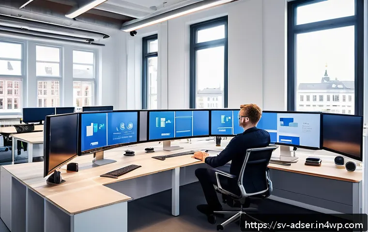 퍼포먼스 마케팅의 기초 개념 정리 - A modern Scandinavian office environment with a diverse team of marketing professionals analyzing cu...